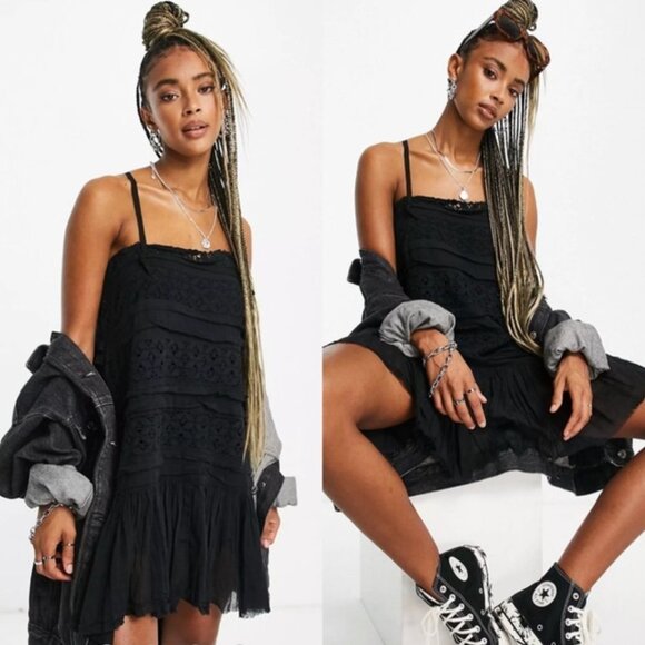 Free People Shailee Lace Slip Dress NWT XS - Picture 1 of 4